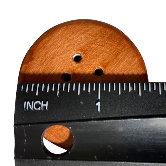 Brown Ceramic Tiki Salt and Pepper Shakers Hawaiian Polynesian Totem Set of 2 - Picture 10 of 10